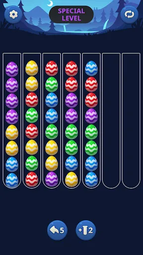 Ball Sort juego en acción - Rompecabezas de colores