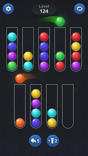 Gameplay screenshot 3 from Ball Sort - Color Puz Game - Puzzle game